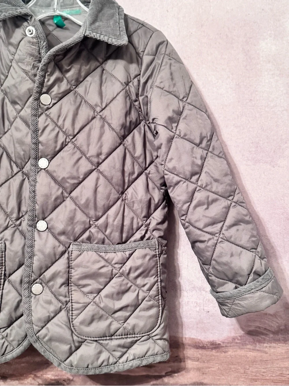 BENETTON Boys Quilted Jacket 4-5 Years /